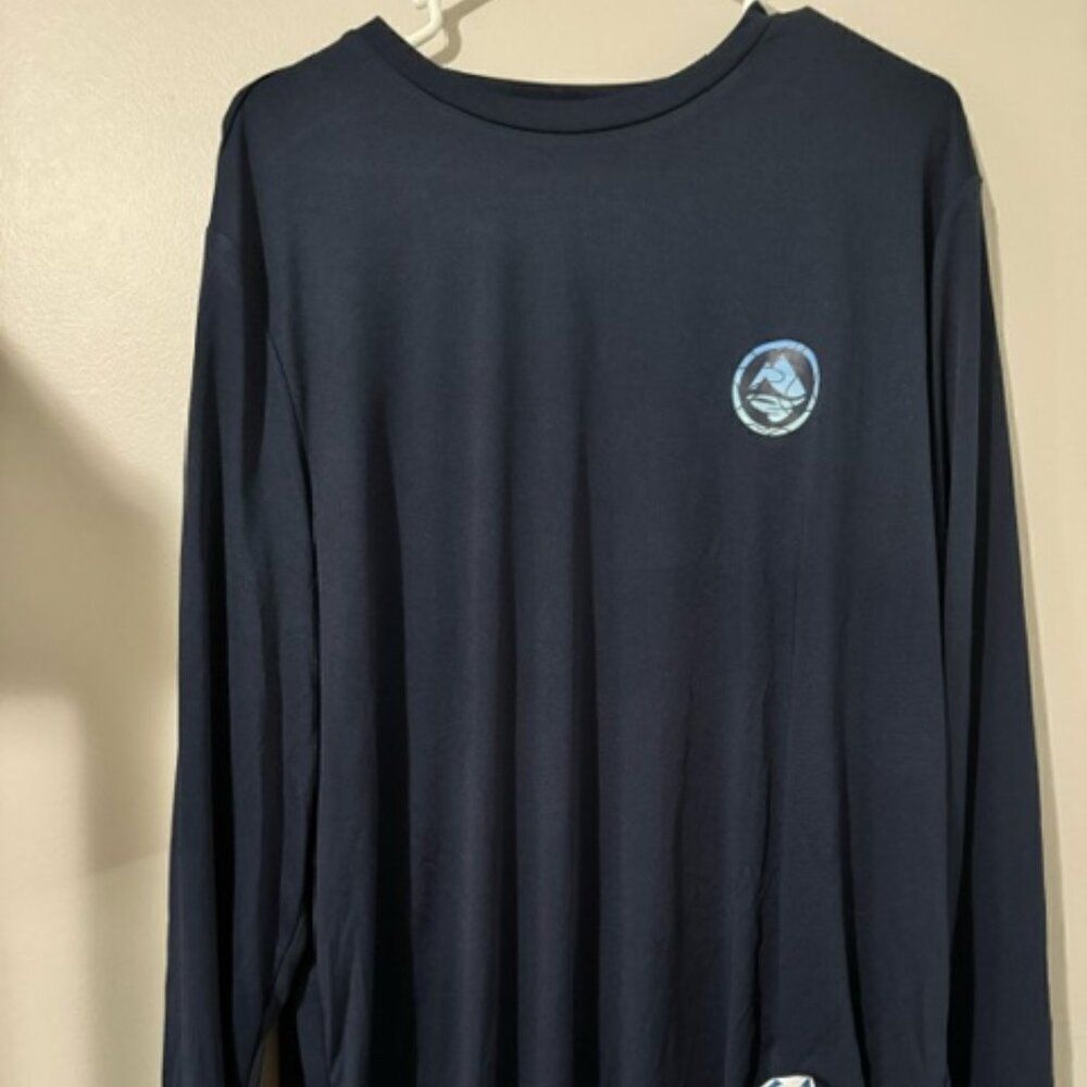 NEW Men's Ocean Coast Long Sleeve T Shirt Color Navy Size XL